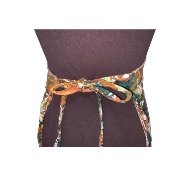 Pre-owned Vintage Deer & Forest Fabric Women’s Classic Kitchen Apron - Picture 6 of 7